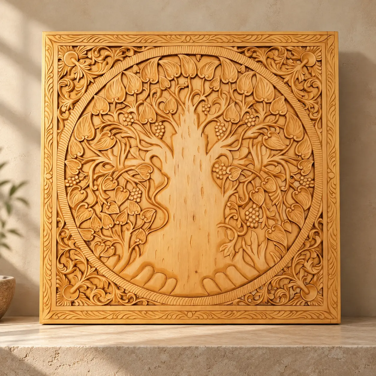 Bodhi tree of life panel