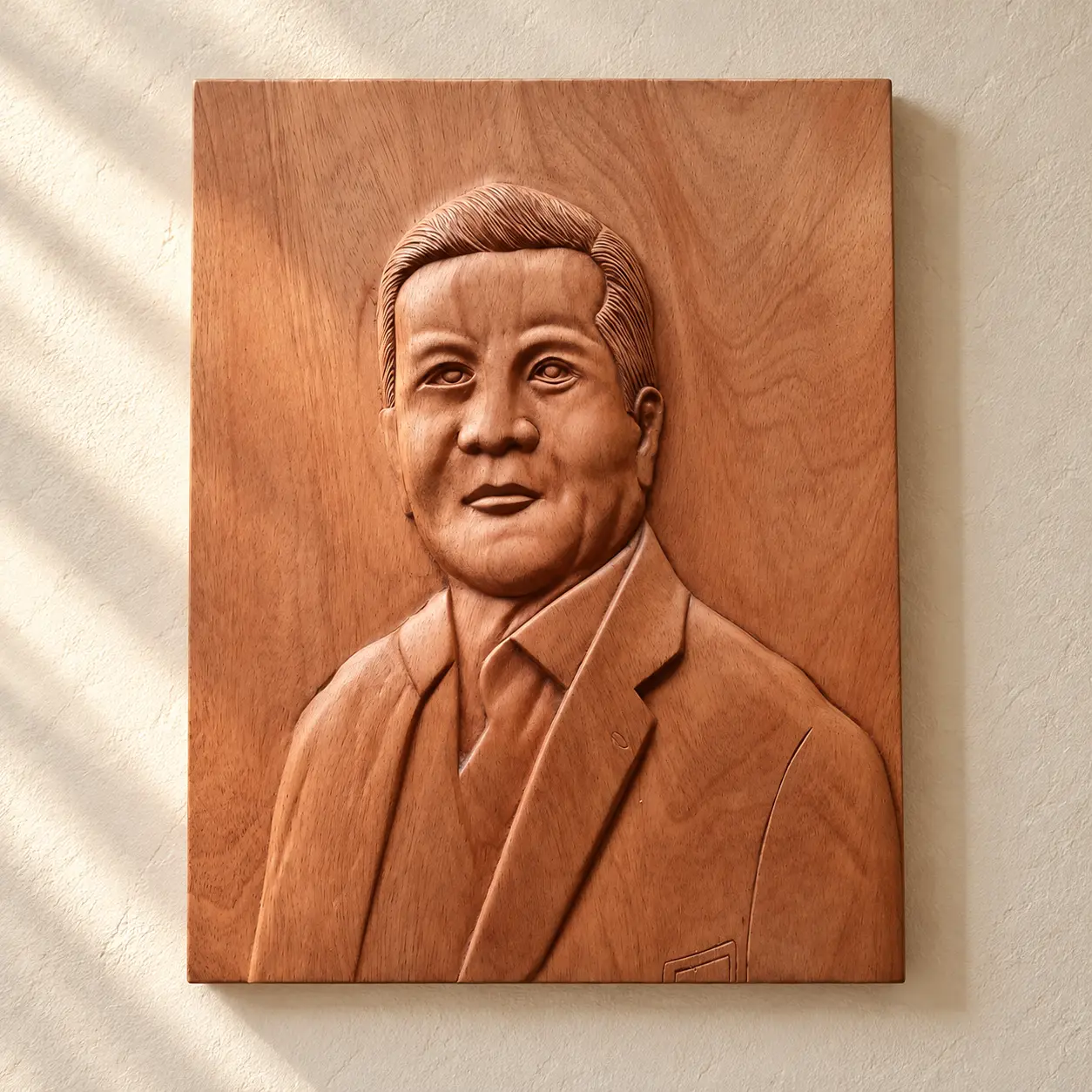 Relief Portrait Plaque, hand-carved custom portraits in wood by The Zen Woodcrafts